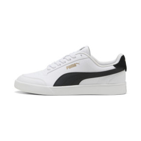 PUMA Unisex Shuffle Baskets, Puma White Puma Black Puma Team Gold, 39 EU
