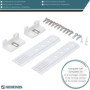 Kenekos - Kit de montage de porte UNIVERSEL adapté à LIEBHERR 9086322 Miele 1878720 1878730 Smeg 015730361 Réfrigérateur encastr