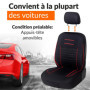 upgrade4cars Housse de Siege Voiture Universelle Noir Rouge | Ensemble de Housses Siège Auto Universel | Couvre Sieges pour Avan