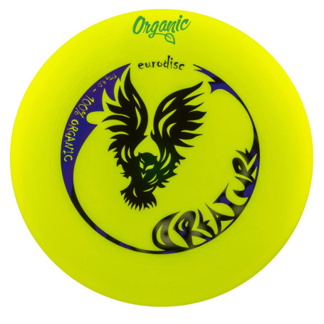 eurodisc 175g 4.0 Ultimate Frisbee Disc Creature Jaune Organic Plastic