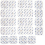 16 électrodes axion de 5x5 cm et 10x5 cm | Compatibles avec les électrostimulateurs COMPEX | Patchs de rechange pour TENS et EMS