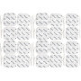Lot de 20 électrodes carrées 5x5 cm axion | Electrostimulateur TENS EMS avec connexion filaire de 2 mm | Patchs adhésifs