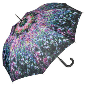 VON LILIENFELD® Parapluie Claude Monet Le jardin Ouverture Ouverture Automatique Résistant au Vent Canne Grand Femme Fleur Art
