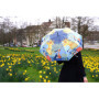 VON LILIENFELD® Parapluie Rosina Wachtmeister: Dolce Vita Canne Grand Robuste Ouverture Automatique Art Chat