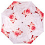 VON LILIENFELD® Parapluie Canne Grand Robuste Résistant au Vent Ouverture Automatique Mariée Fleur Roses, crème