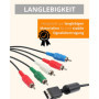 AV – Câble vidéo/audio/YPbPr/Projecteur/Rallonge pour PS2 de amathings avec/sans adaptateur SCART
