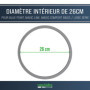 Joint (pour casseroles avec diamètre intérieur 26 cm) pour autocuiseurs Fissler Blue Point, Magic Line, Magic Comfort Basic/Logi