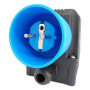 Combinaison interrupteur-prise DZ08-2 230V avec clapet d'arrêt d'urgence - construction identique : KEDU KOA2Y