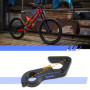 YINETTECH 2pcs VTT Vélo Arrière Engrenage Mech Dérailleur Crochet Cintre Noir Aluminium Tailhook Décrochage Cadre Adaptateur pou