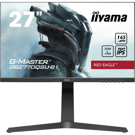 iiyama G-Master GB2770QSU-B1 27 Inch Fast (FLC) IPS LCD,165Hz,0.5ms,FreeSync Premium Pro HDR 400 ,2560 x 1440,400 cd/m² Brightne