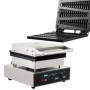 Gaufrier Machine Gaufre Grille-pain gaufrier Lolly Muffin Machine Commercial Électrique Antiadhésif Moule à Pâtisserie Températu