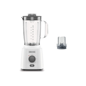 Kenwood BLP41.C0WH Mixeur, Carafe de 2L avec poignée pratique, lames en acier, 3 vitesses+Pulse, y compris accessoire haché, pie