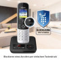 Panasonic Téléphone sans fil KX-TGH723GS avec répondeur, lot de 3 (téléphone DECT, faible rayonnement, écran couleur, bloqueur d