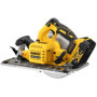 DEWALT - Scie circulaire sans fil XR 18V - avec dispositif de frein électronique - compatible rail de guidage - DCS572NT-XJ
