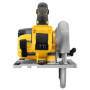 DEWALT - Scie circulaire sans fil XR 18V - avec dispositif de frein électronique - compatible rail de guidage - DCS572NT-XJ