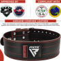 RDX Ceinture de Musculation Powerlifting, IPL USPA Approuvé, 6MM Épais 100% Cuir, 4” Réglable Support Lombaire, D'haltérophilie 