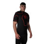 OPTIMUM Origin Epaulières de Rugby Homme, Noir/Rouge, M
