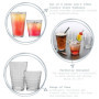 Duralex Verres è Boire Prisme - Gobelets 220 ML, Highballs 330 ML - Transparent - Lot de 12