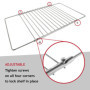 spares2go Étagère réglable grille pour barbecue universelle pour toutes les marques de barbecue (320 mm x 360/620 mm)