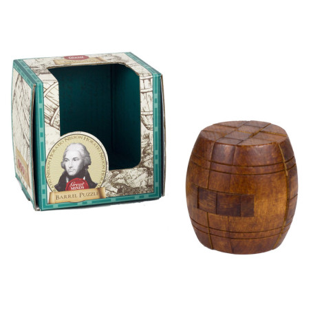 Professor PUZZLE Baril – Casse-tête Haute qualité en Bois Reconstituer Le tonneau du célèbre Admiral Nelson, 1252, Multicolore