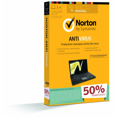 Norton antivirus 2013 (1 poste, 1 an)