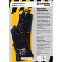 DONAU SAFETY Gant de Soudeur en Croûte de Cuir de Vachette pour Soudage MIG - Taille 10 XL, 1 Paire - Gants de Travail de Haute 