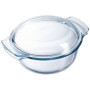 Dajar 40682 Verre Cocotte 5L Pyrex, verre transparent, 32 x 27 cms