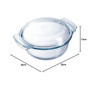 Dajar 40682 Verre Cocotte 5L Pyrex, verre transparent, 32 x 27 cms
