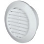 Grille d'aération ronde blanche Ø 60 mm avec moustiquaire T74