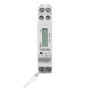 Virone EM-2 Compteur D'électricité Rail DIN Compteur d'Energie Monophasé 40A Sortie d'Impuls 1 Module DIN TH-35mm