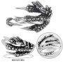 EQLEF Dragon Claw Ring Set, Bague Gothique Réglable Sauvage Alondra Ouvert Punk Bague Cadeau Cool Dragon Bague pour Hommes Femme