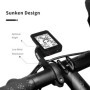 iGPSPORT Support de vélo Avant étendu Compatible avec l'ordinateur de vélo Garmin Edge 200,500,510,520,800,830,1000,1030, s'adap