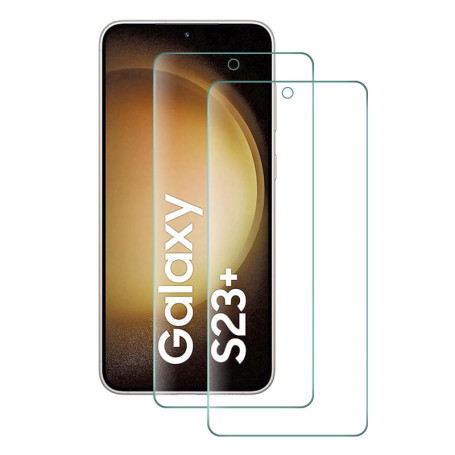 AOKUMA Samsung Galaxy S23 Plus Verre Trempé, [Lot de 2] Protection d'écran Samsung Galaxy S23 Plus [0.26mm] [Extrêmement résista