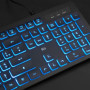 Rii RK105 Ensemble Clavier et Souris USB Rétroéclairé RGB pour Bureau de Domicile/Travail