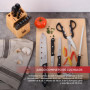 RENBERG Tenessy | Couteaux de cuisine | set complet de 15 pièces avec support en bois | parfait pour couper tous types d'ingrédi