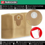 5 pièces de sacs d'aspirateur Parkside LIDL PWD 25, 30, PNTS 23, 30, 1400, 1500 A1, A2, B1, C1, D1, B2, B3, E2, C4, D5, F2, H4