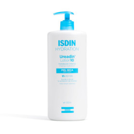 ISDIN Ureadin Lotion 10, Lotion corps, Hydratation Intense pour les Peaux Sèches, 10% d'Urée, 1000 ml