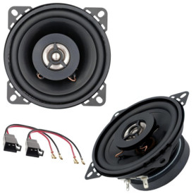 Sound-way Enceintes 2 Voies Haut-Parleur 10 cm 100 Watts Compatible avec Renault Clio/TWINGO