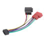 Sound-way Câble Adaptateur Faisceau Adaptateur fiche ISO Radio Compatible avec autoradio JVC/Kenwood 16 Pin 22x10 mm