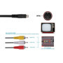 WICAREYO 1.8m Audio Vidéo Câble AV Câble 9Pin à RCA Cordon de connexion pour Genesis 2 3