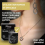 Hagerty Silver Clean Bain nettoyant pour les bijoux en argent I 170ml I Nettoyage et entretien efficace des bijoux en argent ou 