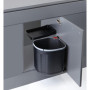 FRANKE | Poubelle de tri des déchets Sorter Mini (121.0176.518) | Containers : 17.5L | Couleur : Noir