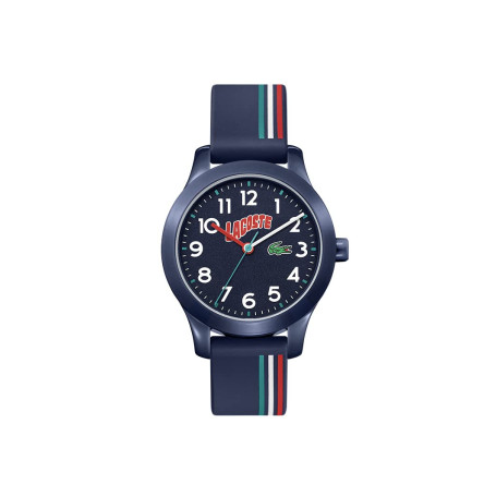 Lacoste Montre Analogique à Quartz pour Enfants Collection LACOSTE.12.12 Kids avec Bracelet en Silicone Bleu - 2030028