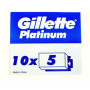 Gillette Platinum Lot de 50 lames de rechange pour rasoir classique pour homme