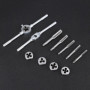 Coffret Tarauds et Filières Métrique Ensemble de tarauds matrices 12 pièces M6 M12 à filetage écrou vis gauche avec kit d'outils
