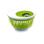 Snips Madame Butterfly - Centrifugeuse pour Salade, sans BPA, 100% fabriqué en Italie, Blanc et Vert, 4 L, 4 pièces