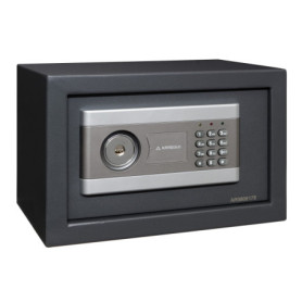 ARREGUI Stylo 19010-S1 Coffre-fort en acier, ouverture double sécurité, serrure électronique à code et à clé, coffre-fort de séc