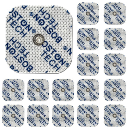 Boston Tech 16 Électrodes compatibles avec électrostimulateurs Beurer, Vitalcontrol | Pads pour TENS EMS avec connecteur à Bouto