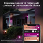 Philips Hue White & Color Ambiance Applique murale extérieurs IMPRESS, Kit de base à intensité variable jusqu'à 16 millions de c