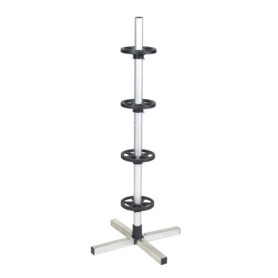 cartrend Unitec 1090 Arbre de Stockage de pneus, Argenté/Noir